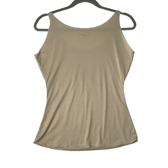 Spanx Shapewear Tank Top Women Sz Large Neutral Beige Sleeveless Smoothing - Picture 3 of 6